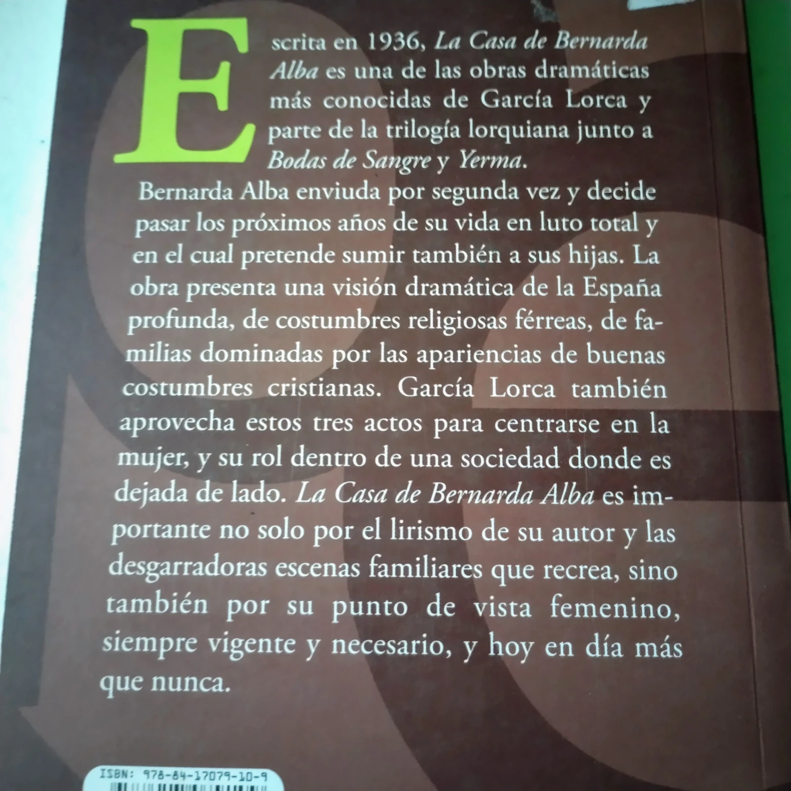 La casa de Bernarda Alba, Federico García Lorca, nuevo 2