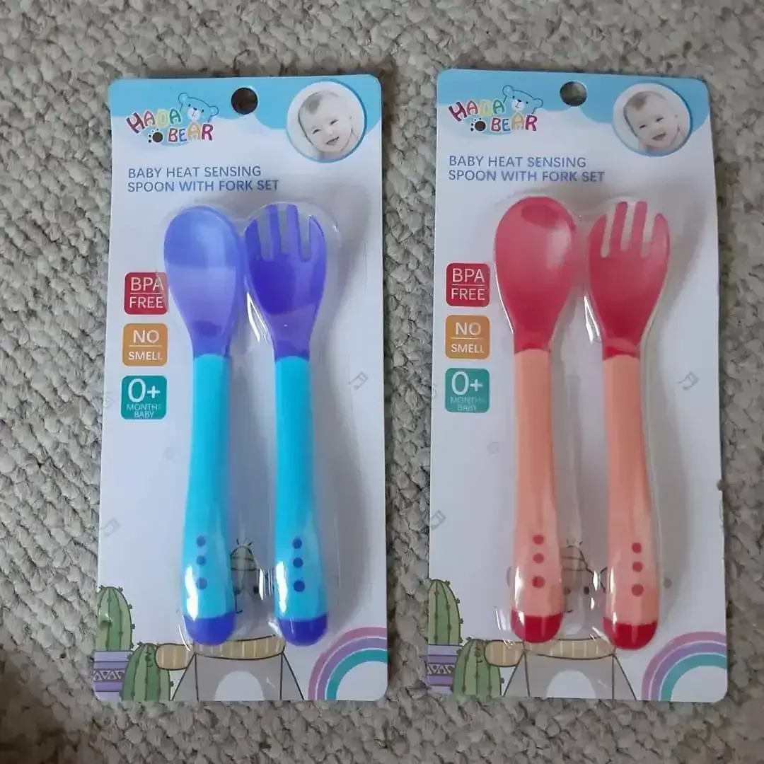 Set Cuchara y tenedor de Silicona