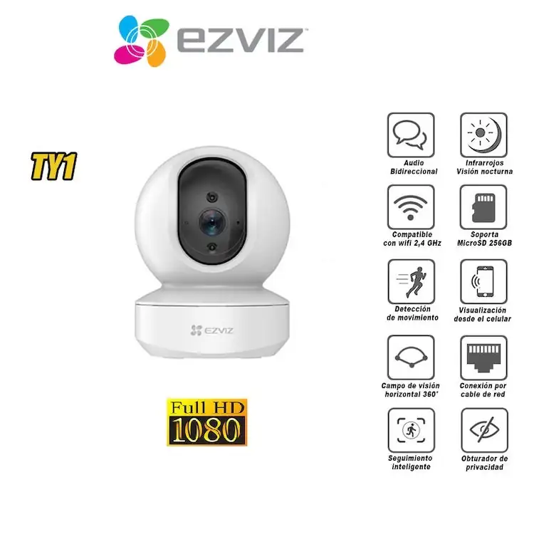CAMARA IP EZVIZ TY1 WiFi  2
