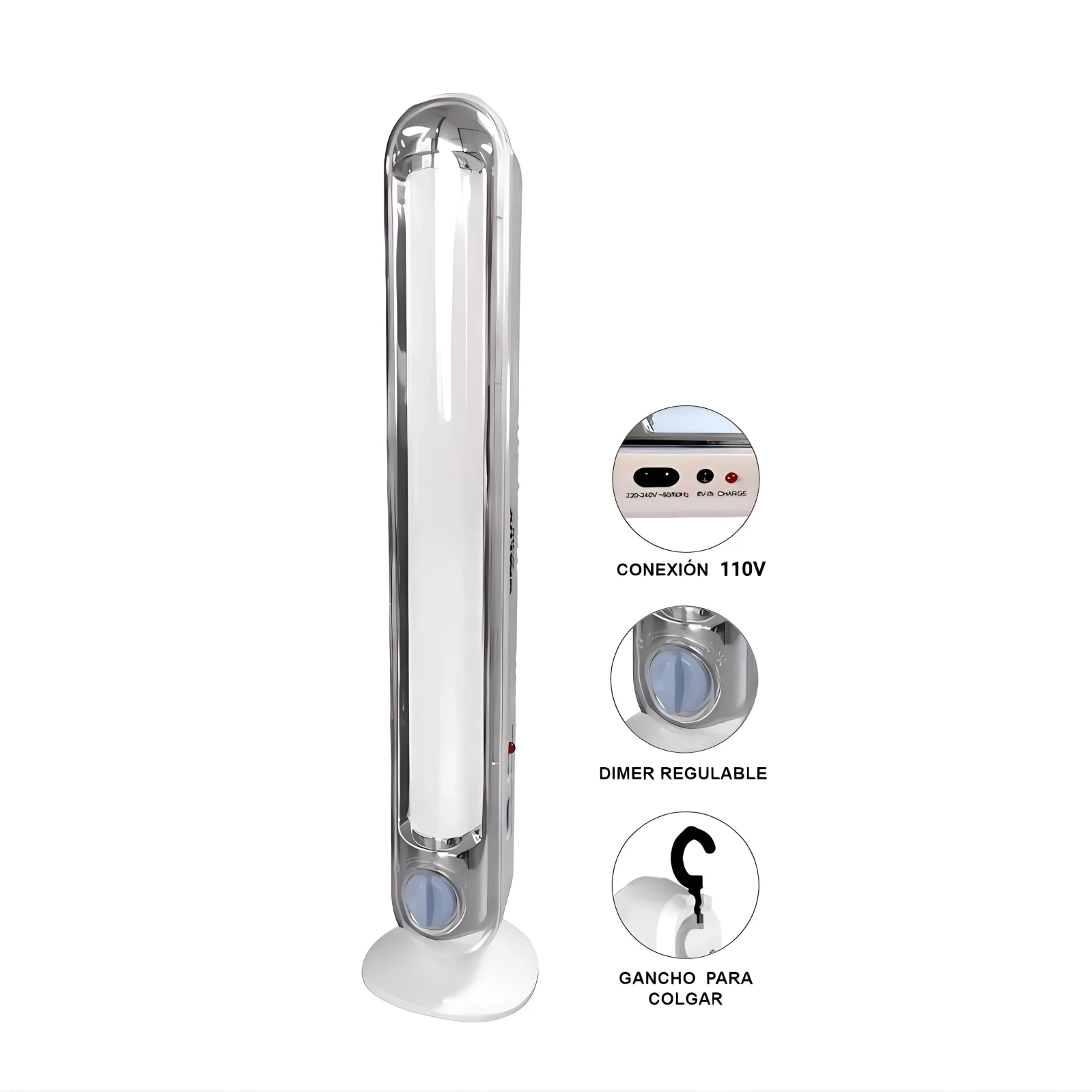 LAMPARA RECARGABLE LED DIMERIZABLE