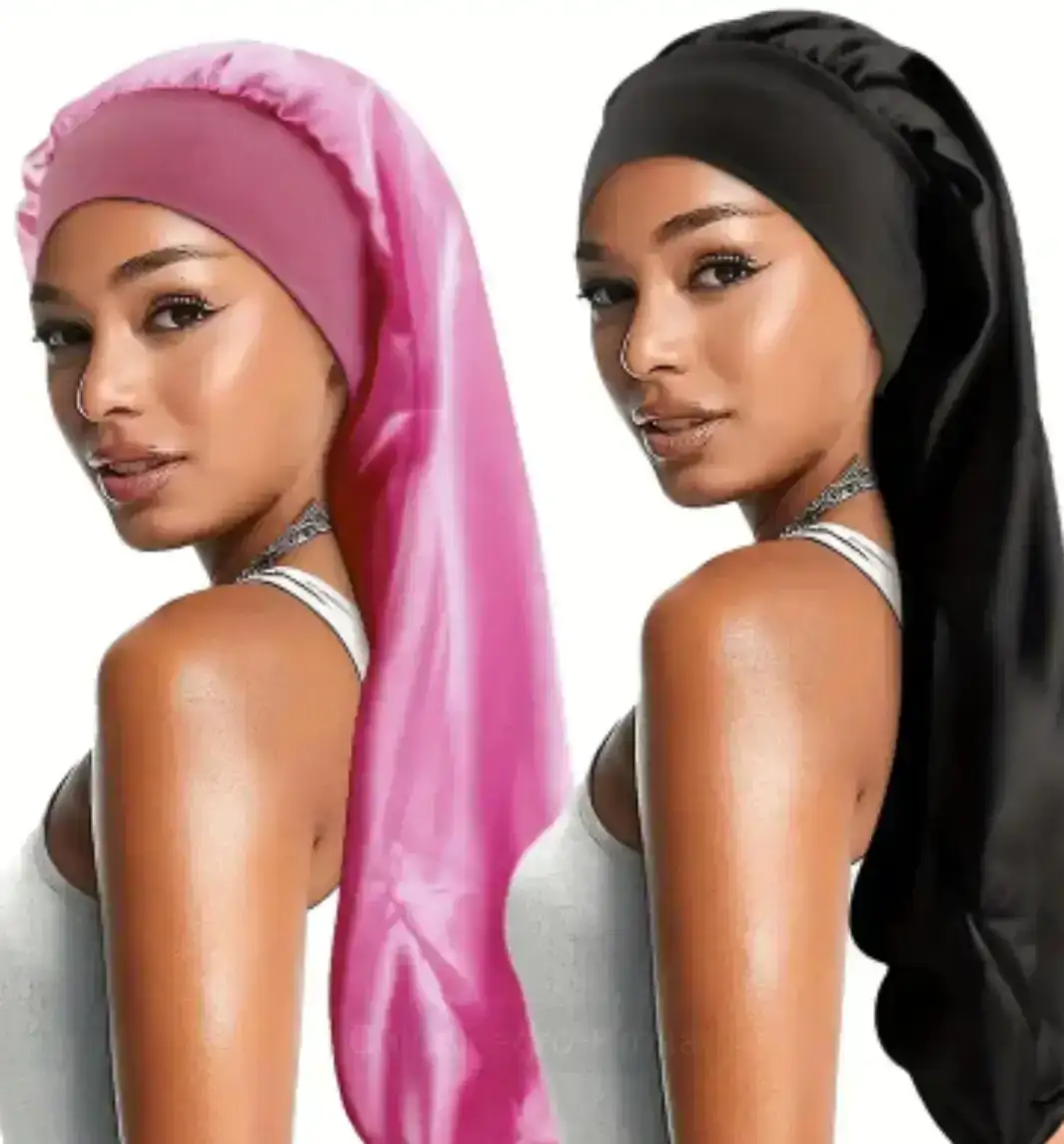 Gorrito de satén xl para cabellos largos 