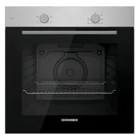 Horno Eléctrico Domec Q610 Para Empotrar 68lts 60cm Acero Gris/negro