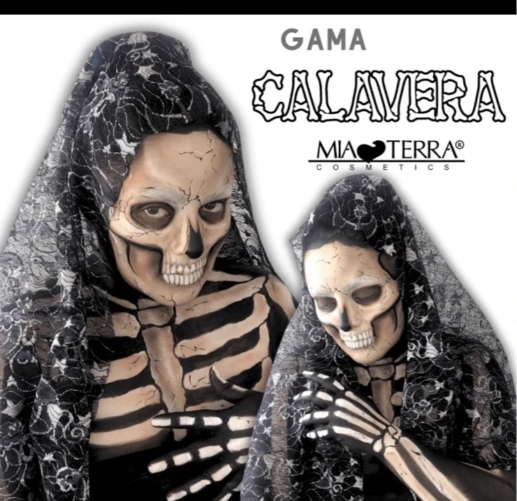 Paleta body paint calavera 4