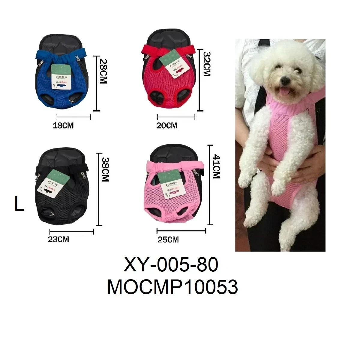 MOCHILA L KANGURO P/MASCOTA HASTA 10KG