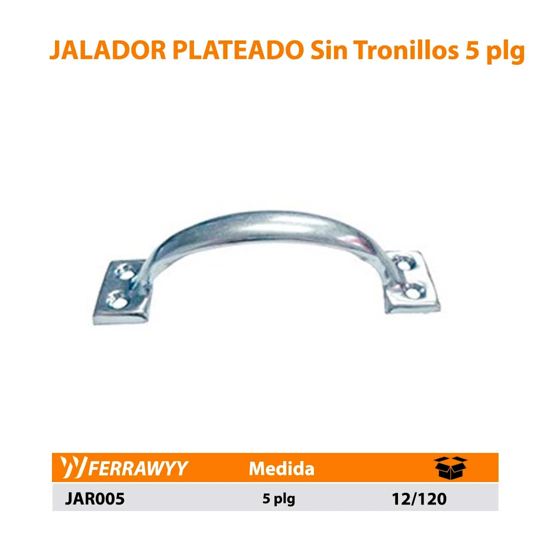 JALADOR PLATEADO Sin Tronillos ECO 5"