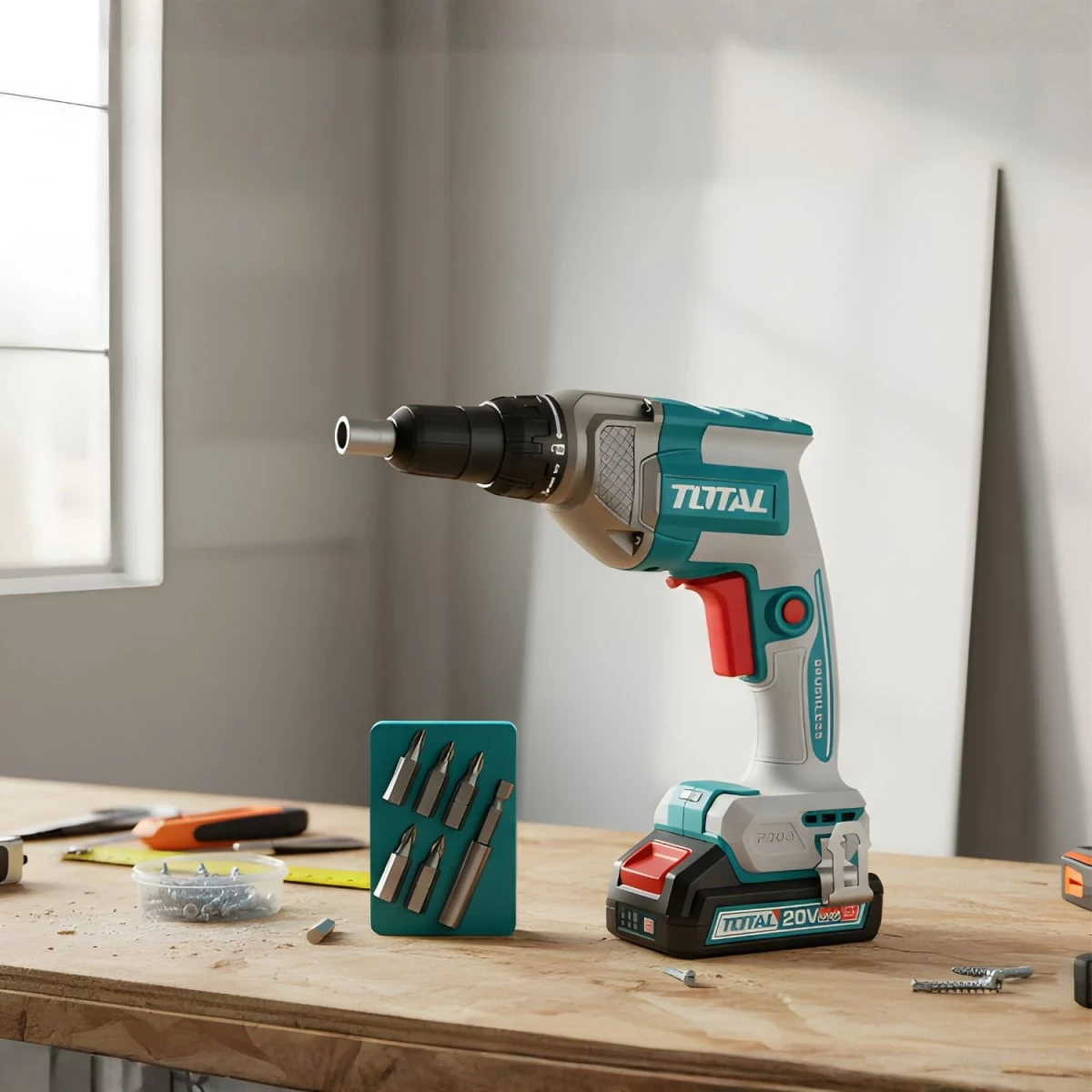 TDSLI20428 Atornillador para drywall 1/4" 30nm 20v (cabezal solo) total 4