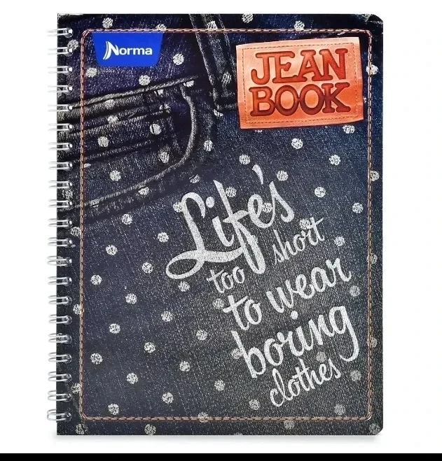 Cuaderno profesional blanco jean book 100 h espiral doble 2