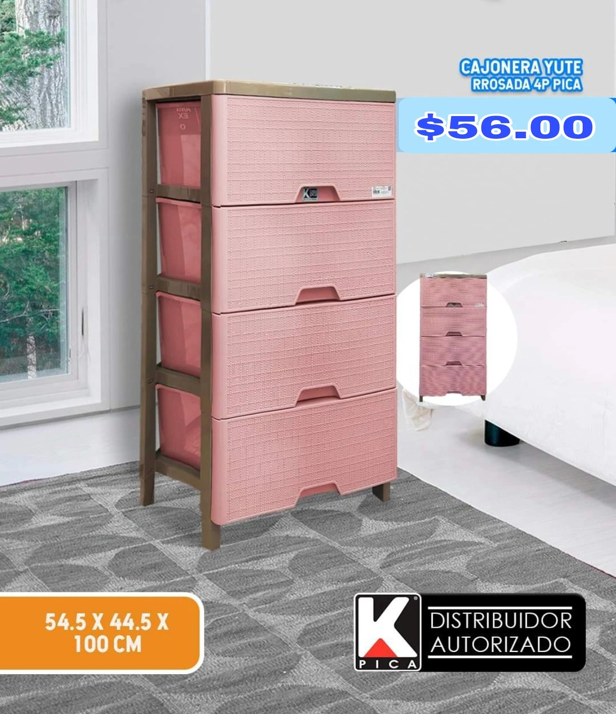 Cajonera Clasica X5 Pis Celeste Inplass