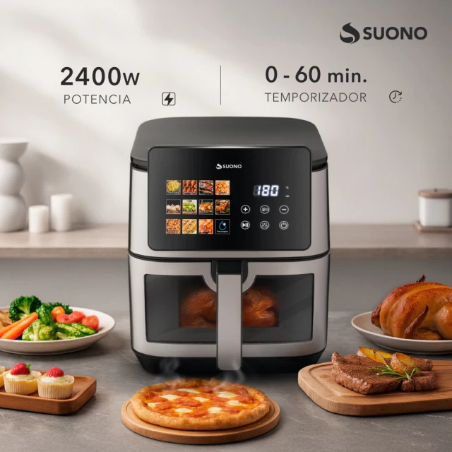 Freidora de Aire SUONP Digital Dual Heating 8.5L 3