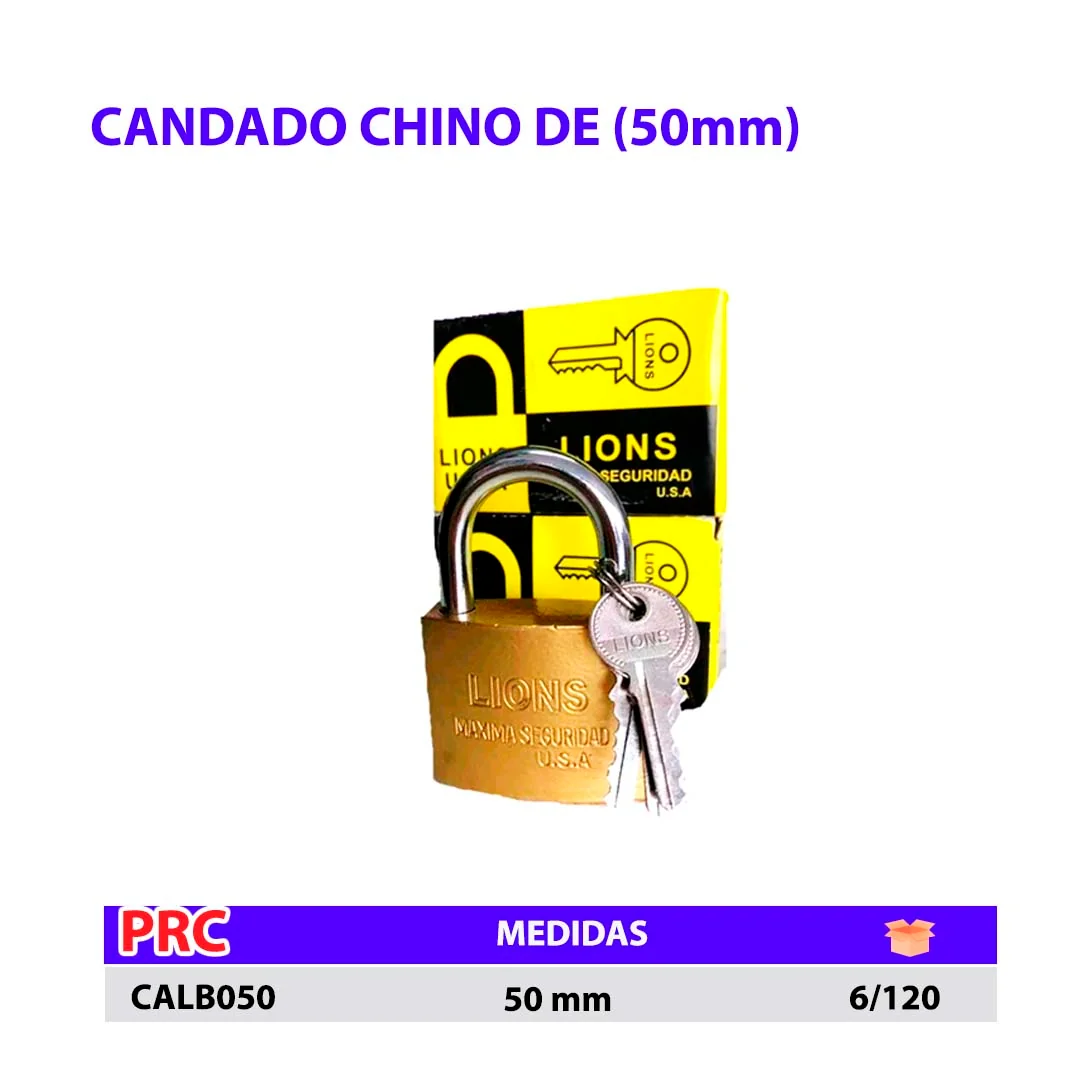 CANDADO chino ECO LL,PLA 50 mm **