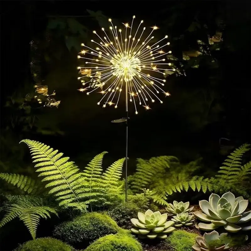 LUCES SOLARES TIPO FUEGO PARA JARDÍN 
