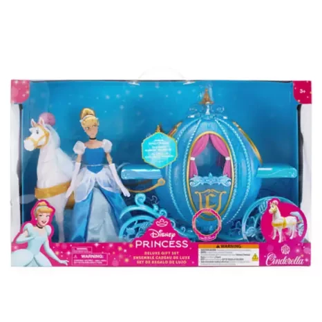 Set de regalo de lujo con muñeca, caballo y carruaje iluminado de Cenicienta
