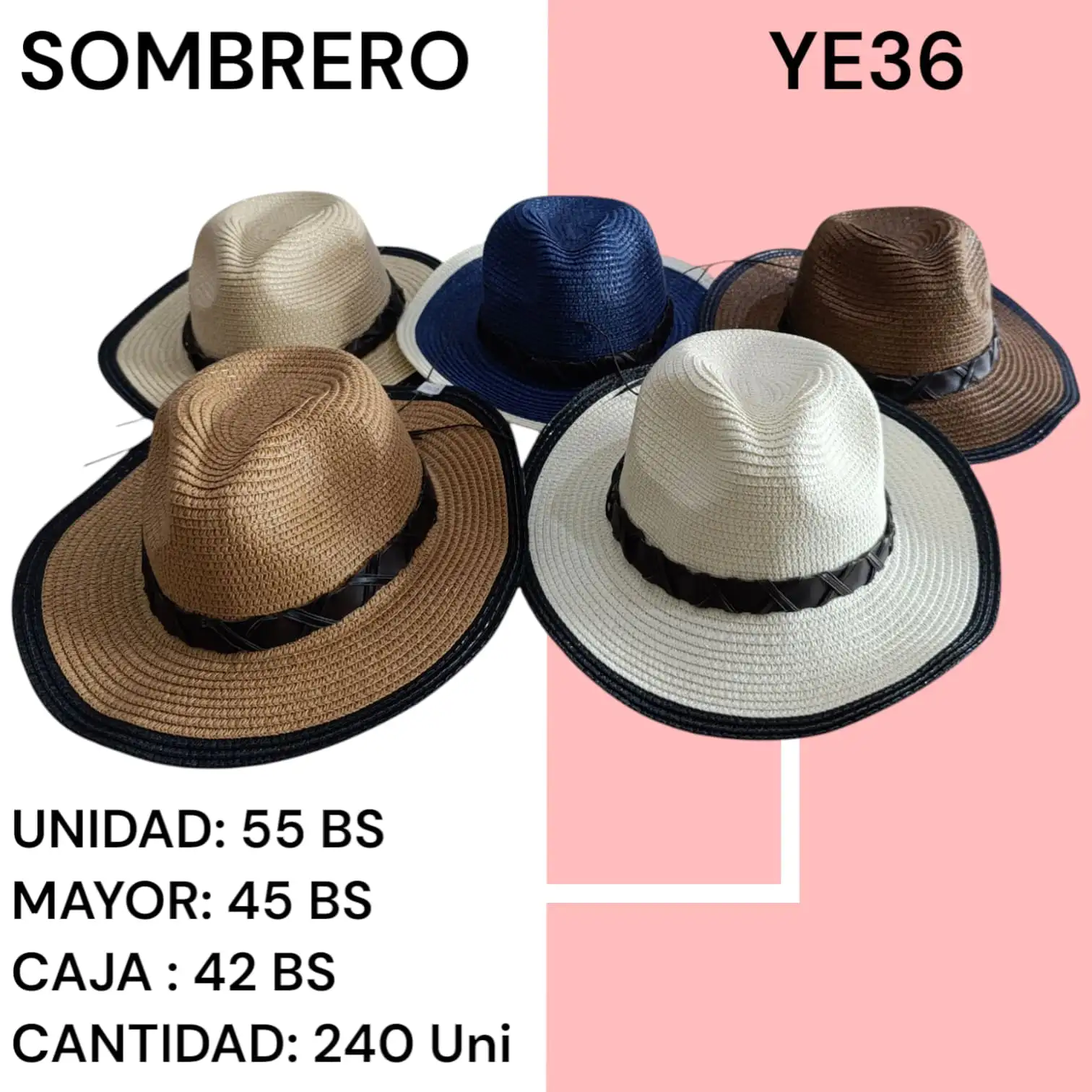SOMBRERO FEMENINO YE36