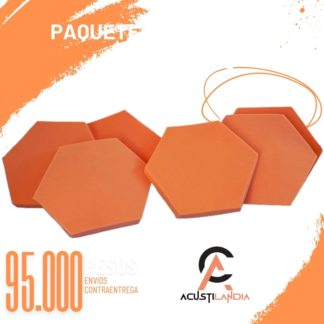 Paquete de modulos acústicos hexagonales