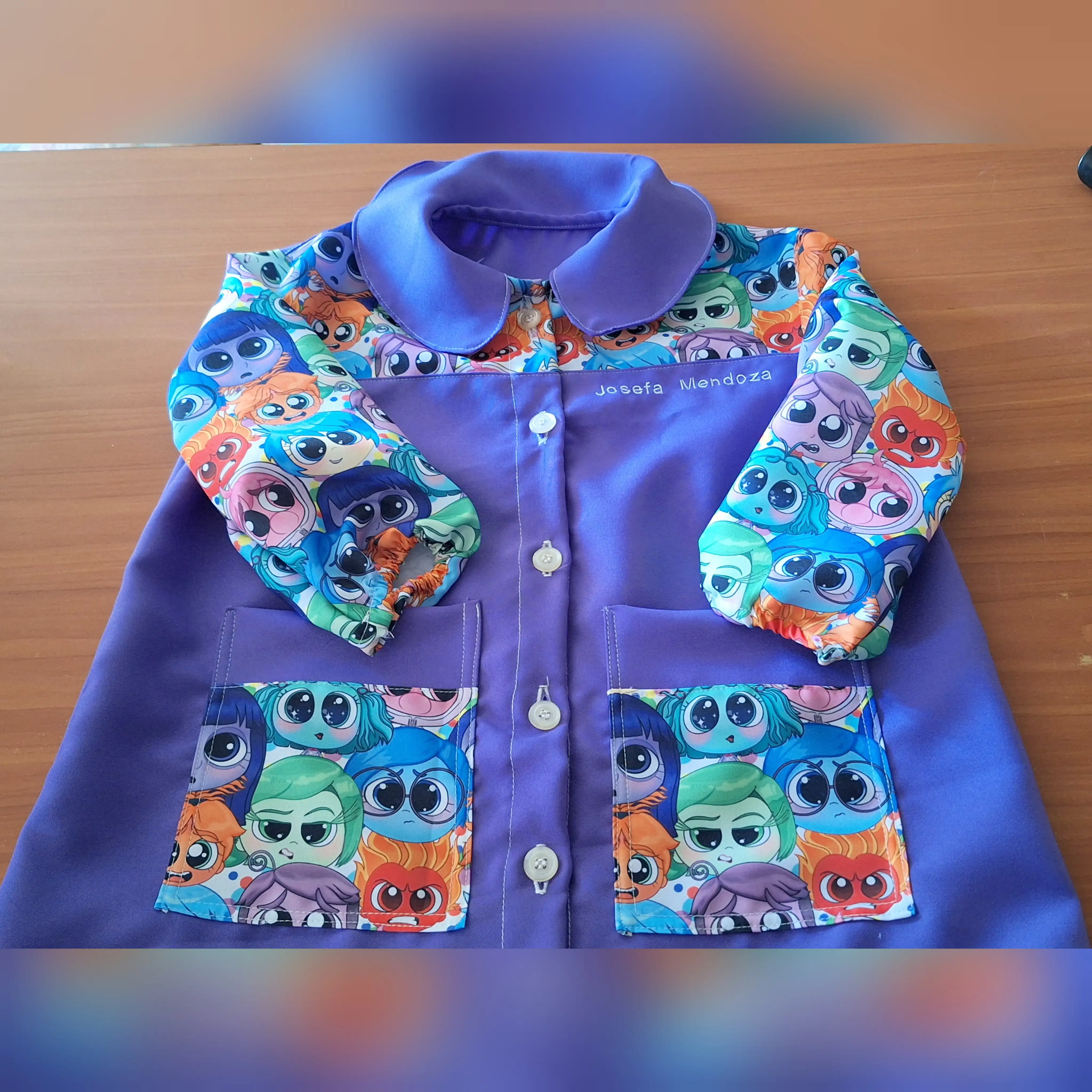 Delantal emociones , morado