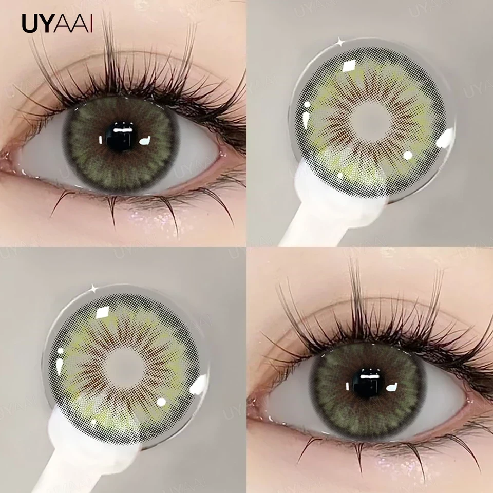Lentes de contacto - Referencia: CLEOPATRA GREEN - PUPILA REDUCIDA 