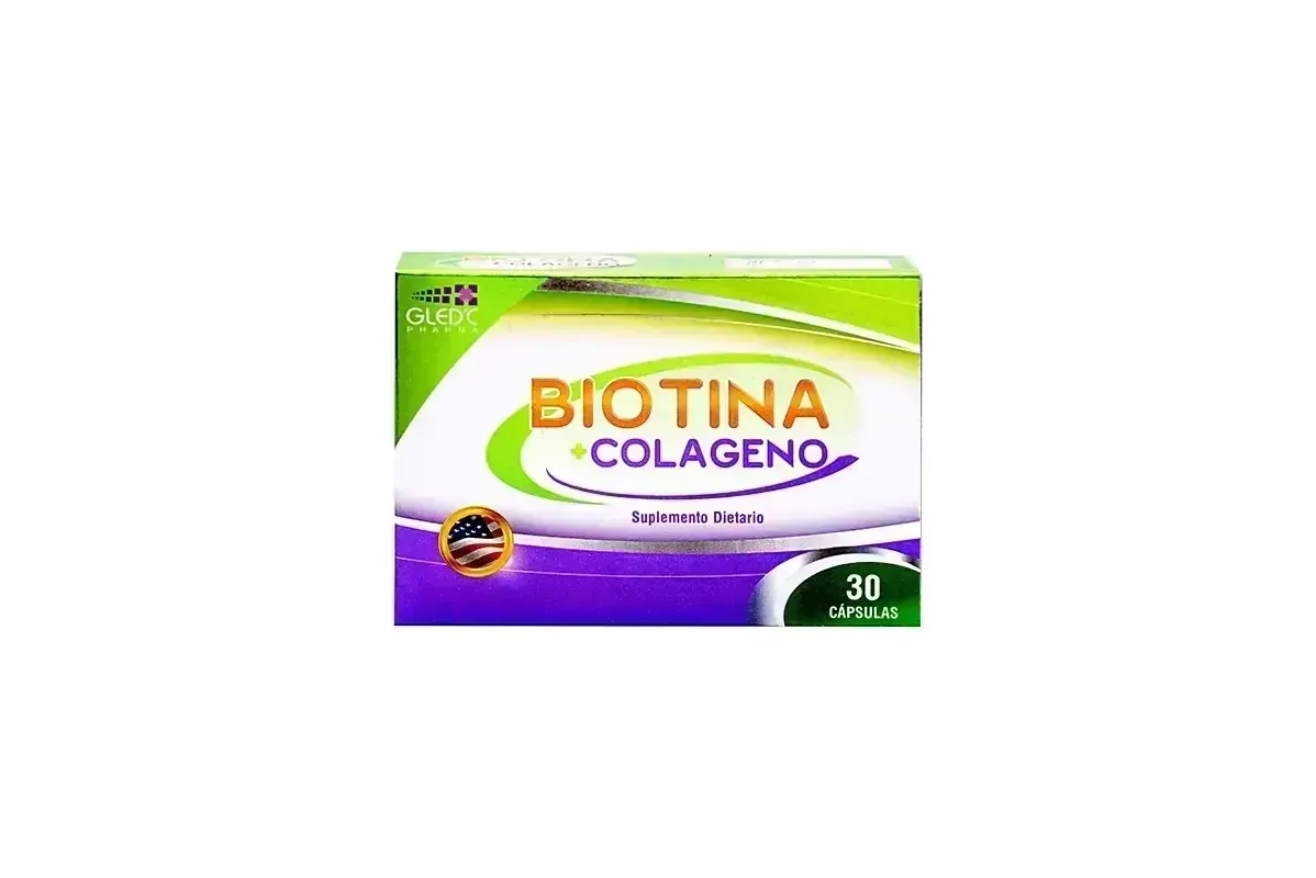 BIOTINA + COLAGENO GLED´C X 30 PERLAS