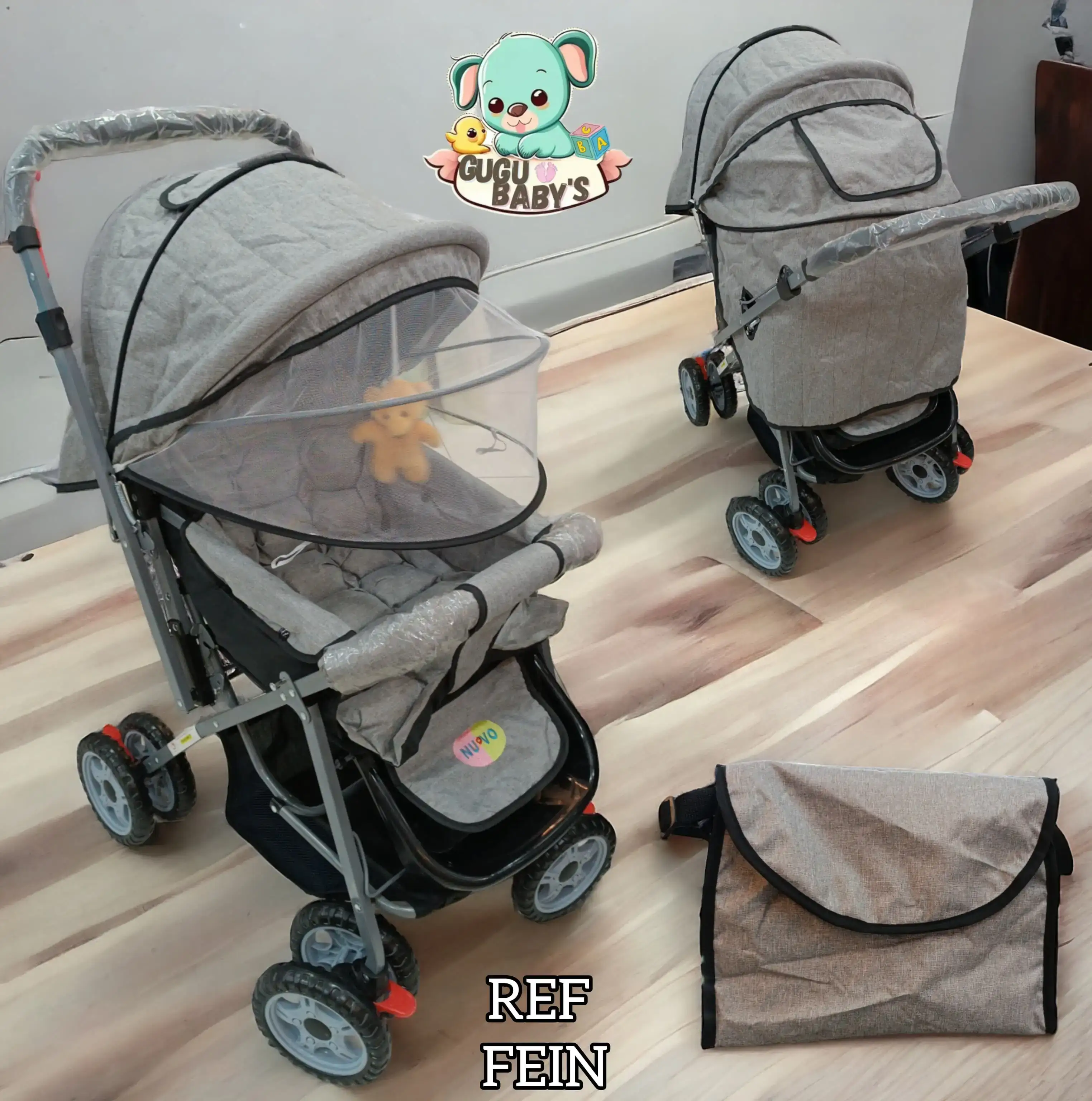 Coche con pañalera niño 