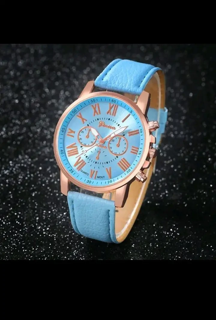 Reloj Geneva diseño clásico 🏛️ / Edición: Carátula Números Romanos 
