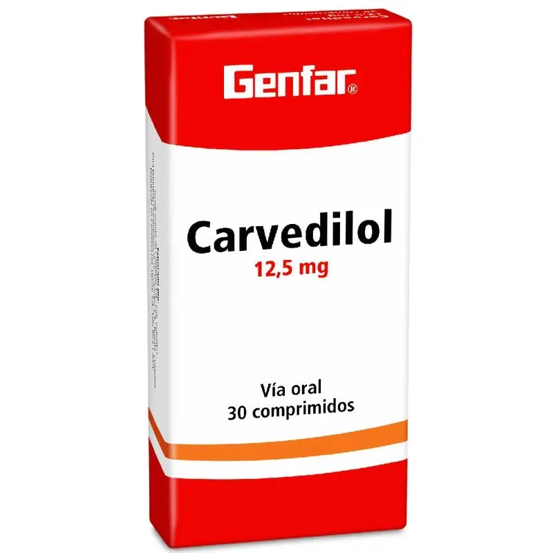 CARVEDILOL 12.5 MG CJA X 30 TAB GENFAR