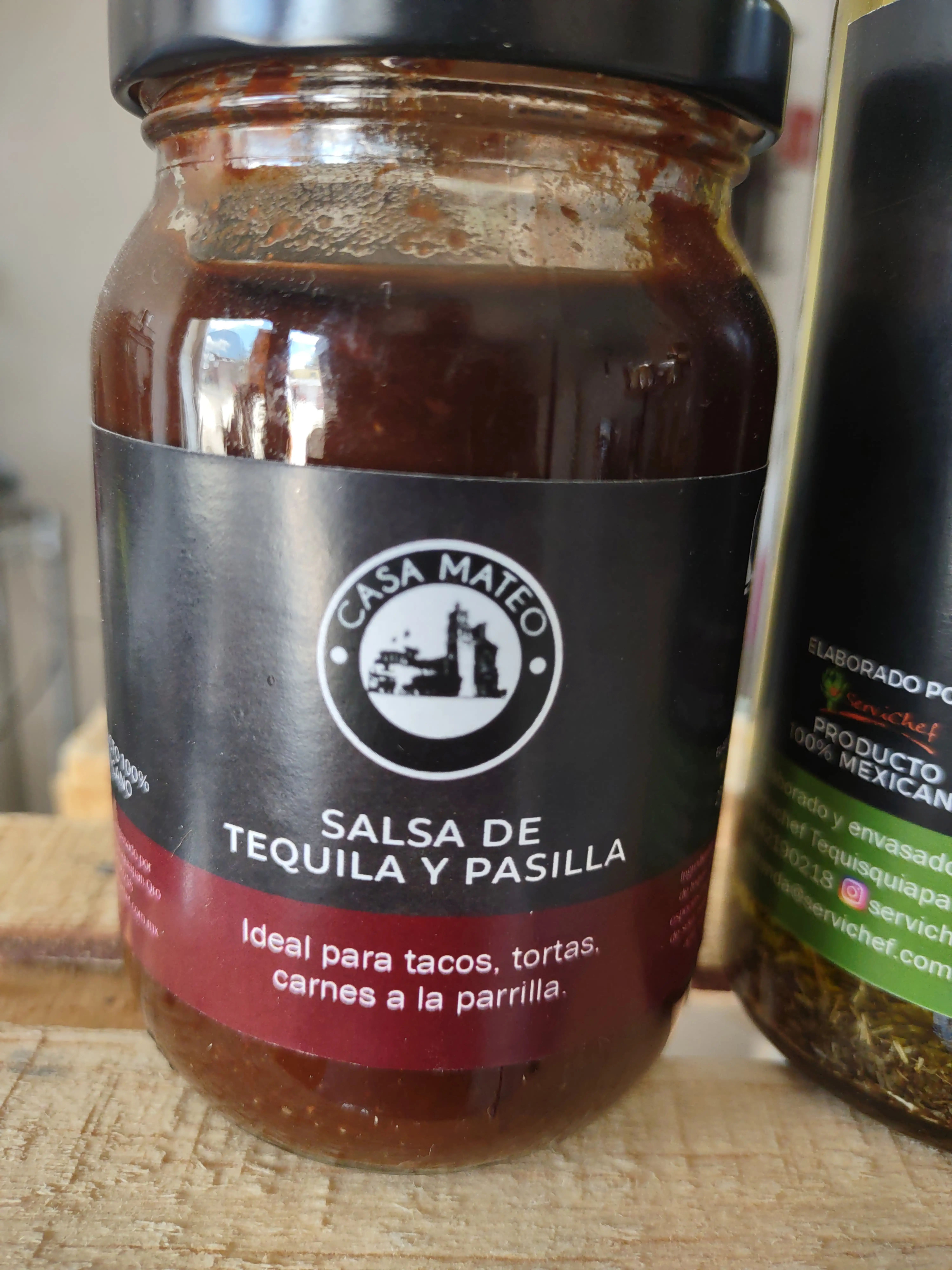 Salsas de pasilla tequila 235g