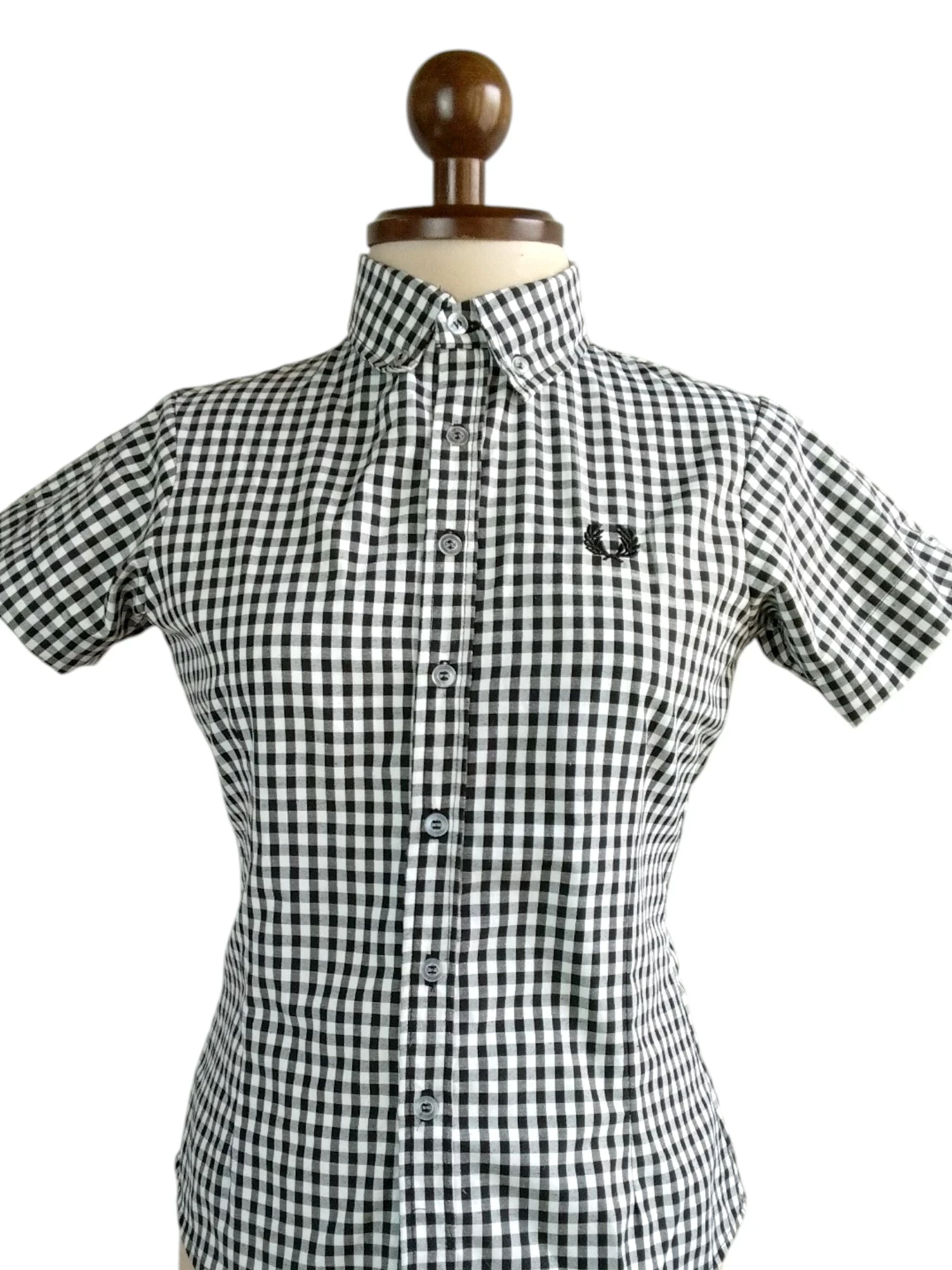 Camisa cuadros negros y blancos 