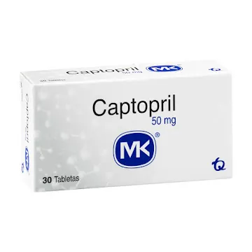 CAPTOPRIL 50 MG CJA X 30 TAB MK