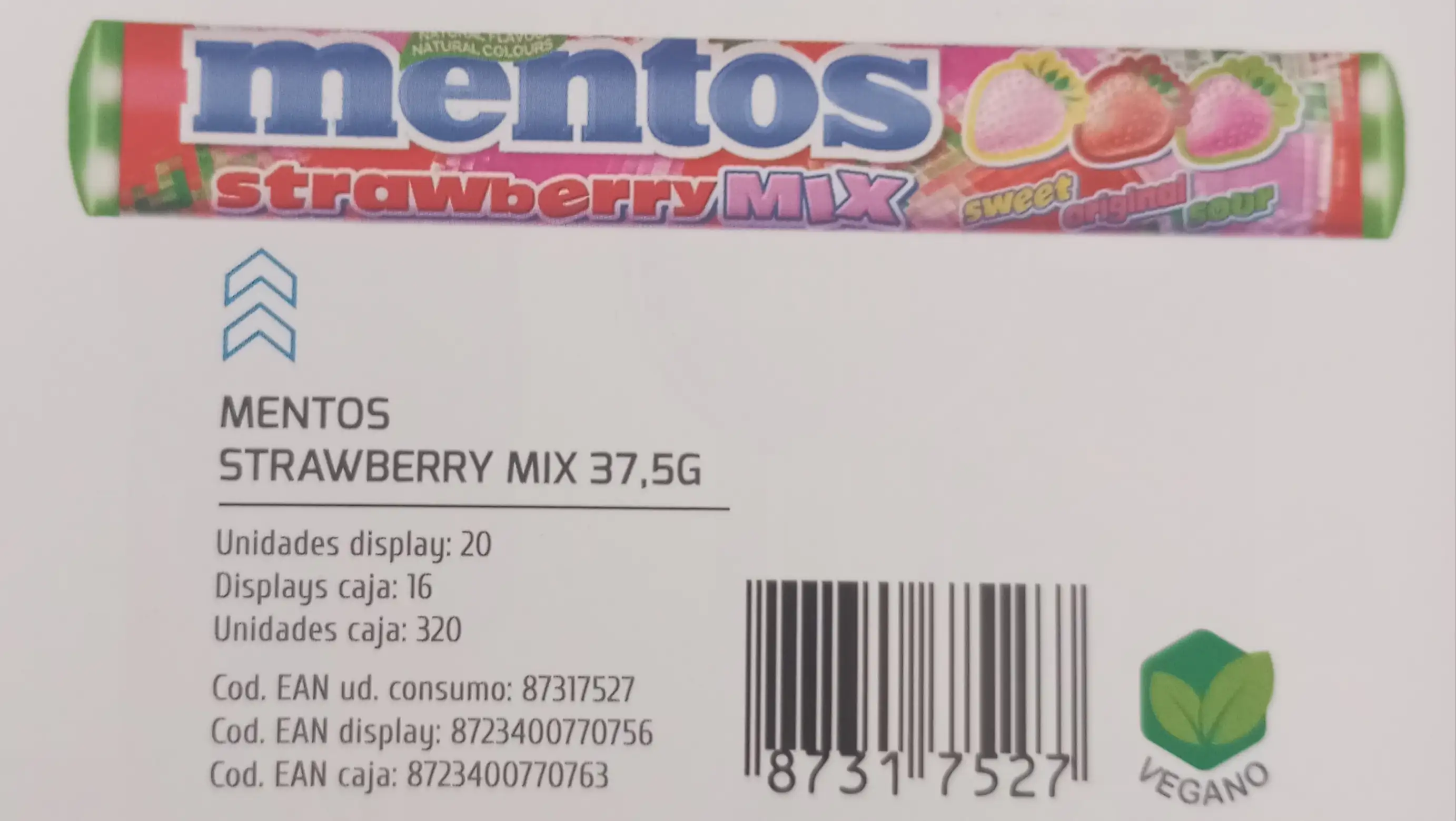 MENTOS STRAWBERRY MIX