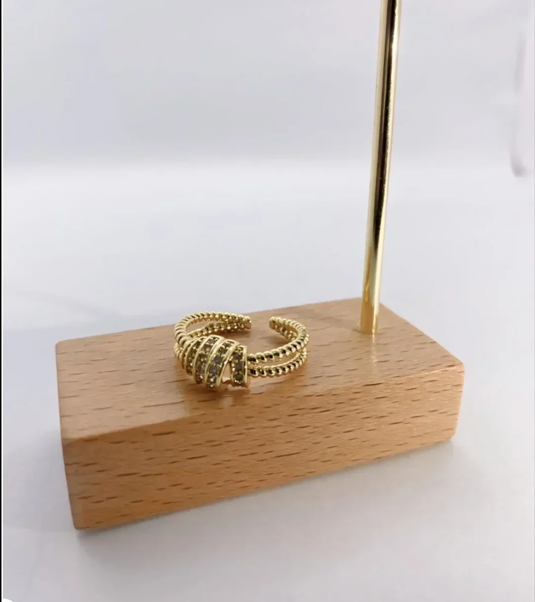 Anillo nudo piedras  2