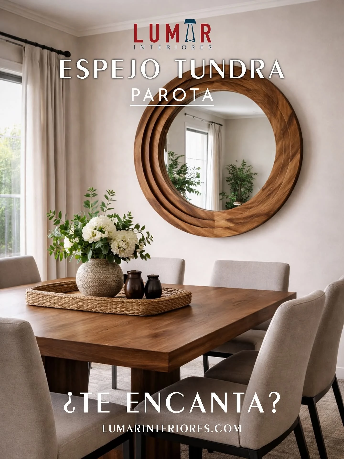 ESPEJO TUNDRA 3 NIVELES PAROTA SOLIDA REDONDO 3