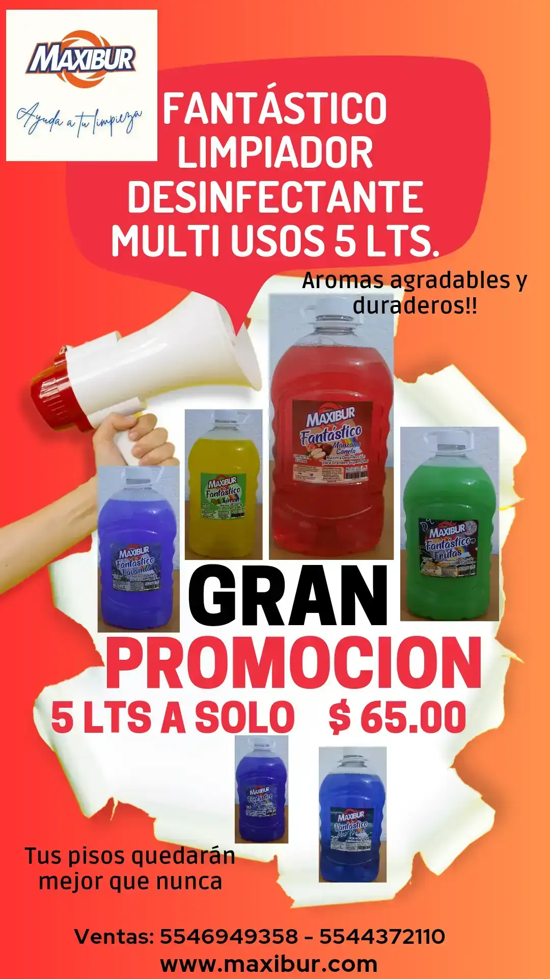 Limpiador multiusos Sanitizante Fantastico 4 Lts