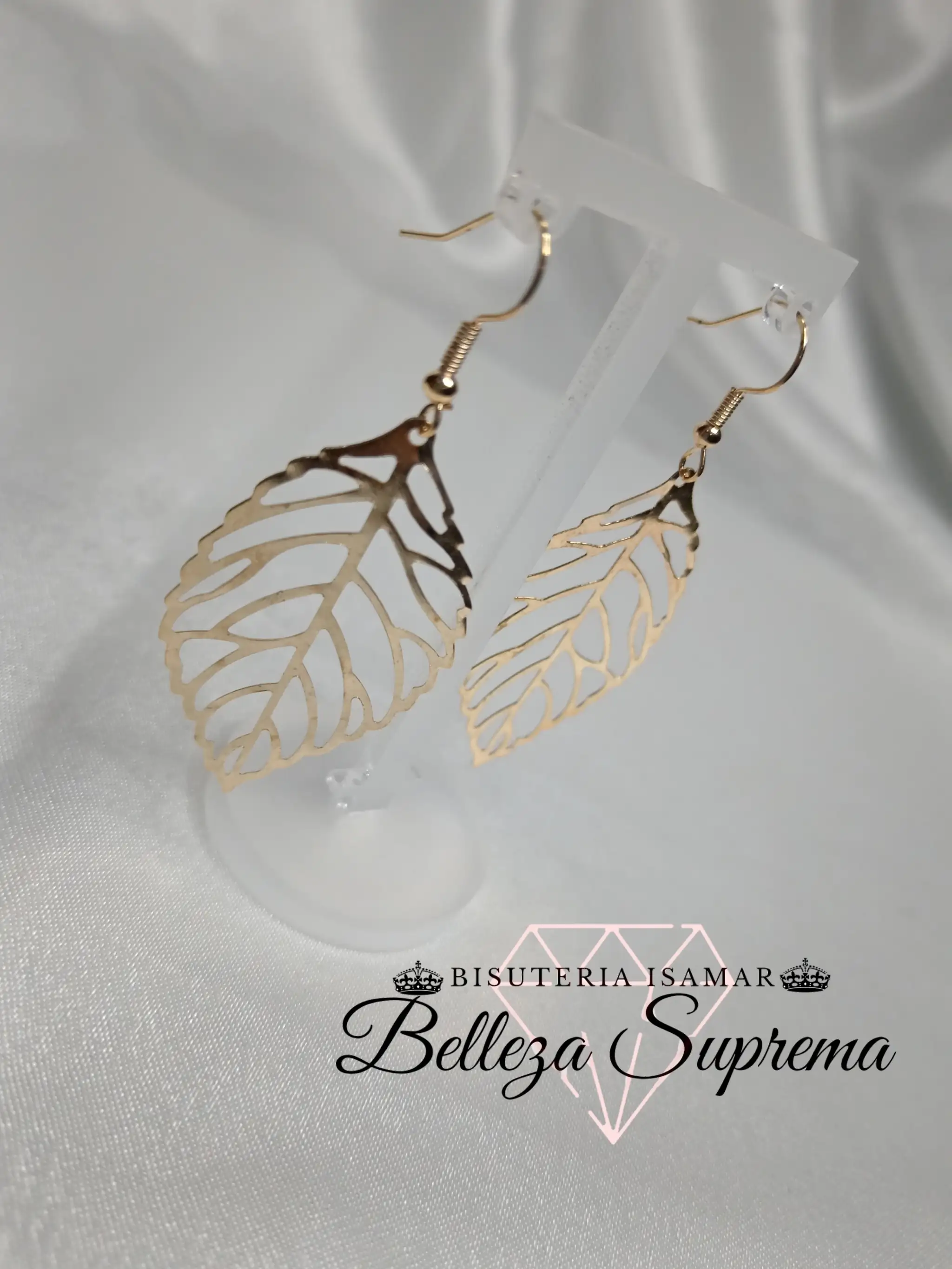 ARETES HOJAS DORADAS 4