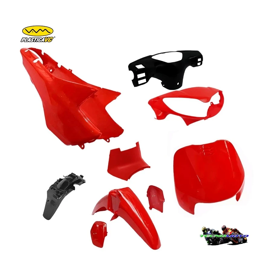 KIT PLASTICOS ZANELLA 110 ZB/FUTURA 9PCS. ROJO -49794