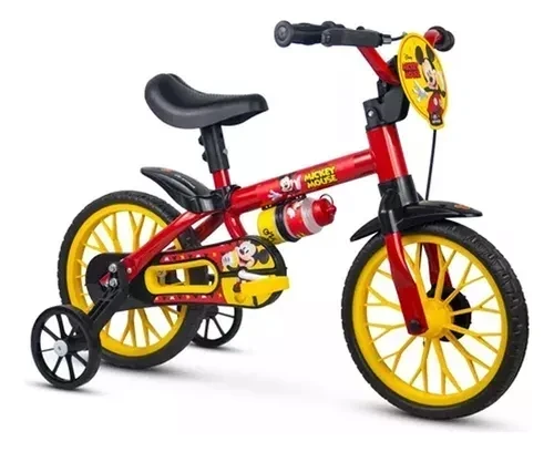 Bicicleta Infantil Mickey Rodado 12 Rueditas
