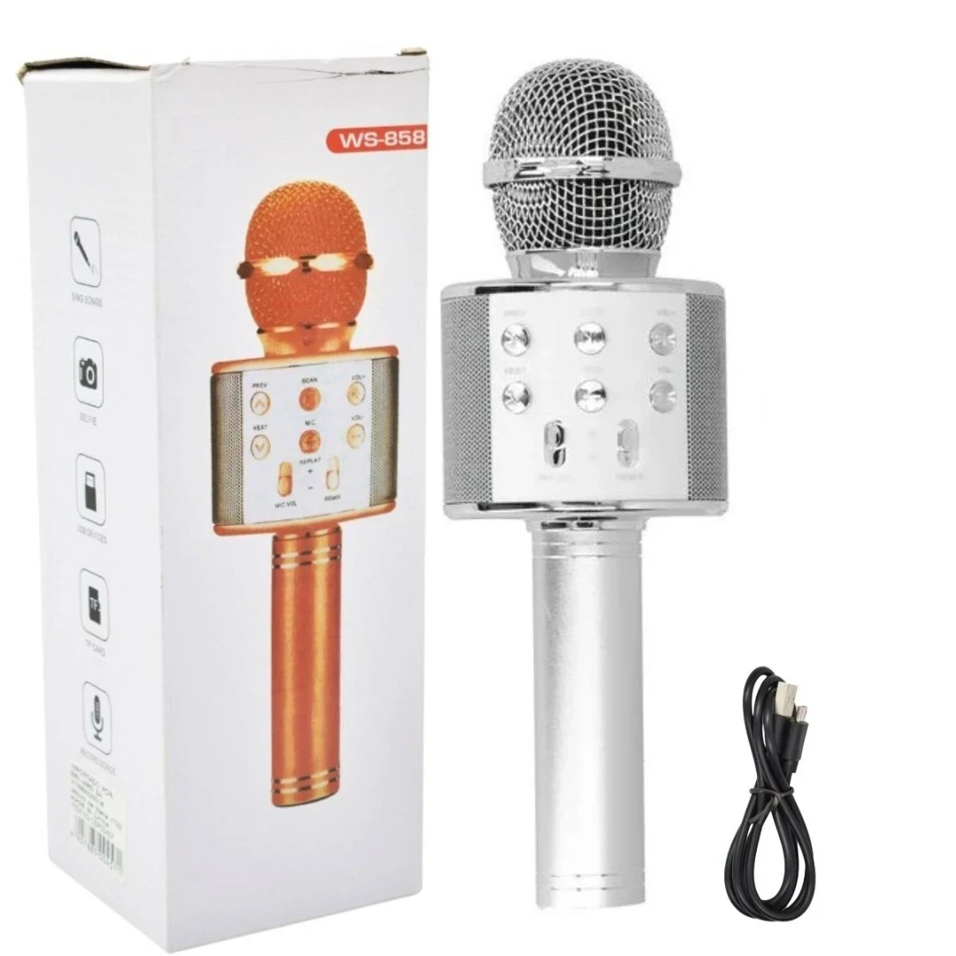 Microfono Bluetooth Inalámbrico Karaoke Con Parlante 3