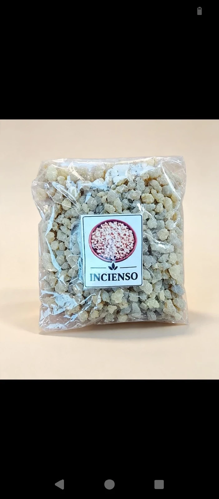 Resina de incienso en grano