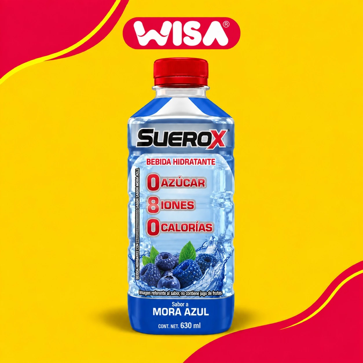 Suerox Sabor Mora Azul - Hierbabuena 630 ML