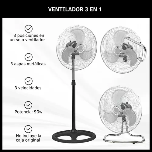 VENTILADOR DE 18" DINAX 3 EN 1 2