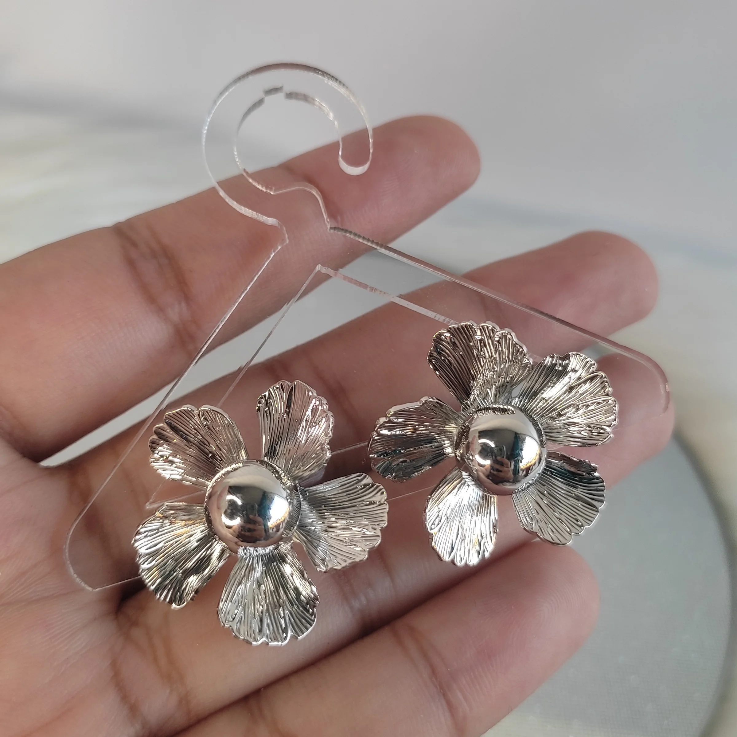 TOPO CHUNKY FLOR ELEGANT SILVER