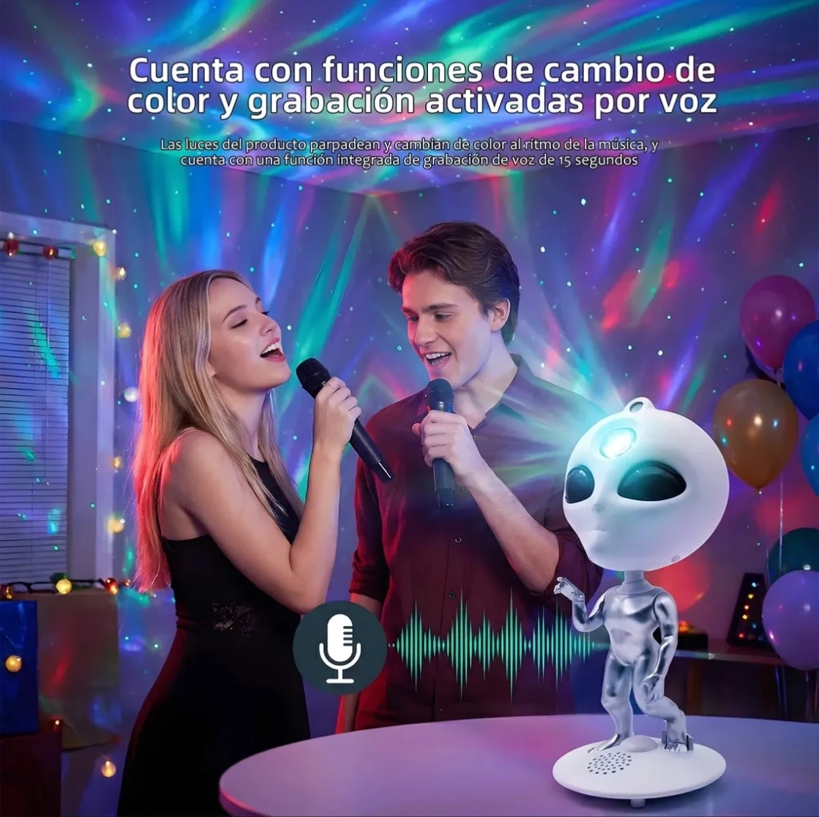 proyector de galaxia y estrelllas Alien 7