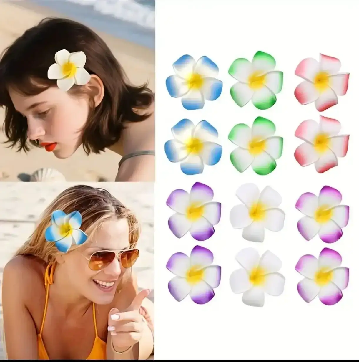 Pinzas Flor tropical 