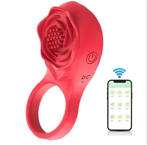 Anillo Vibrador Inteligente con Control por App – Diseño Rosa 2