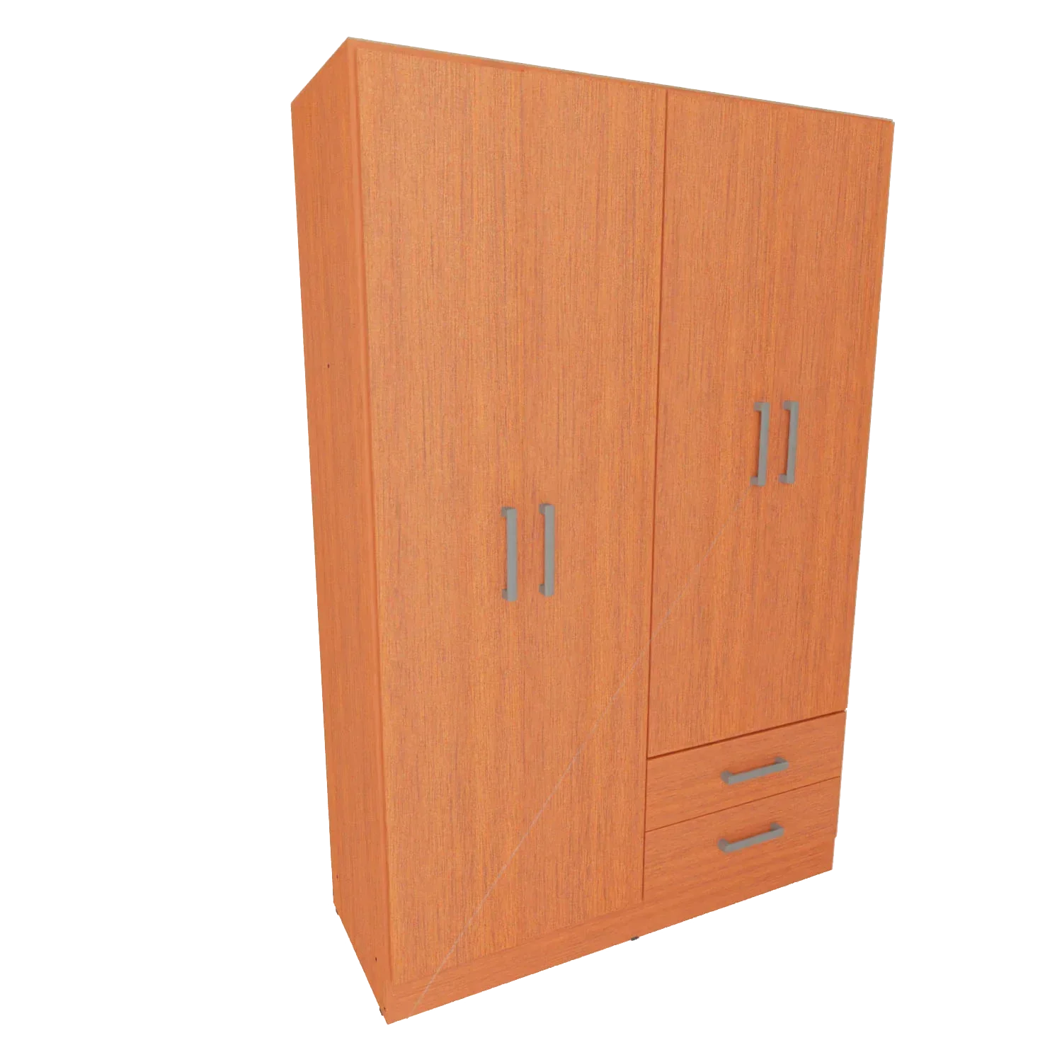 Placard Bahia 4 Puertas, 2 Cajones MOGNO