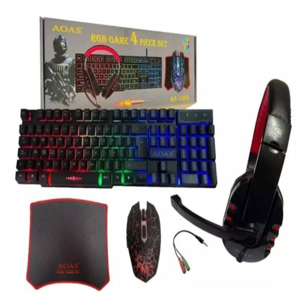 Combo Teclado, Pad, Mouse Audífonos Gamer  3