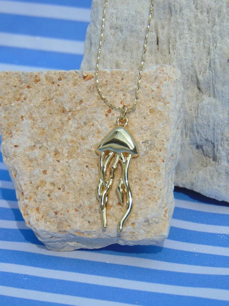 CADENA + DIJE RODIO DOR MEDUSA GRANDE