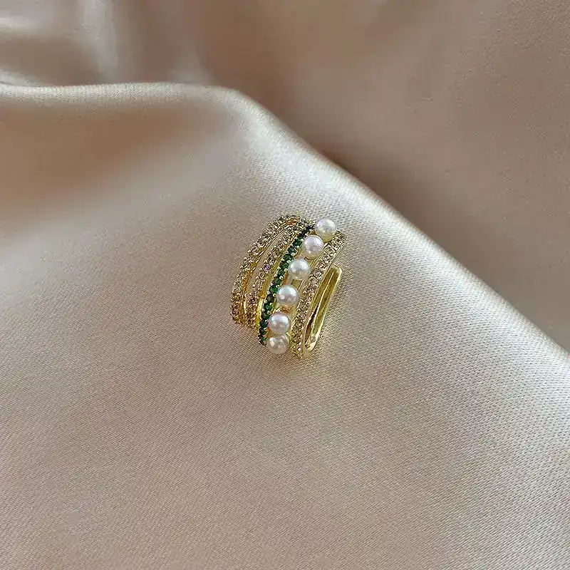 Ear Cuff Diamantina Verde RED: ME28 4