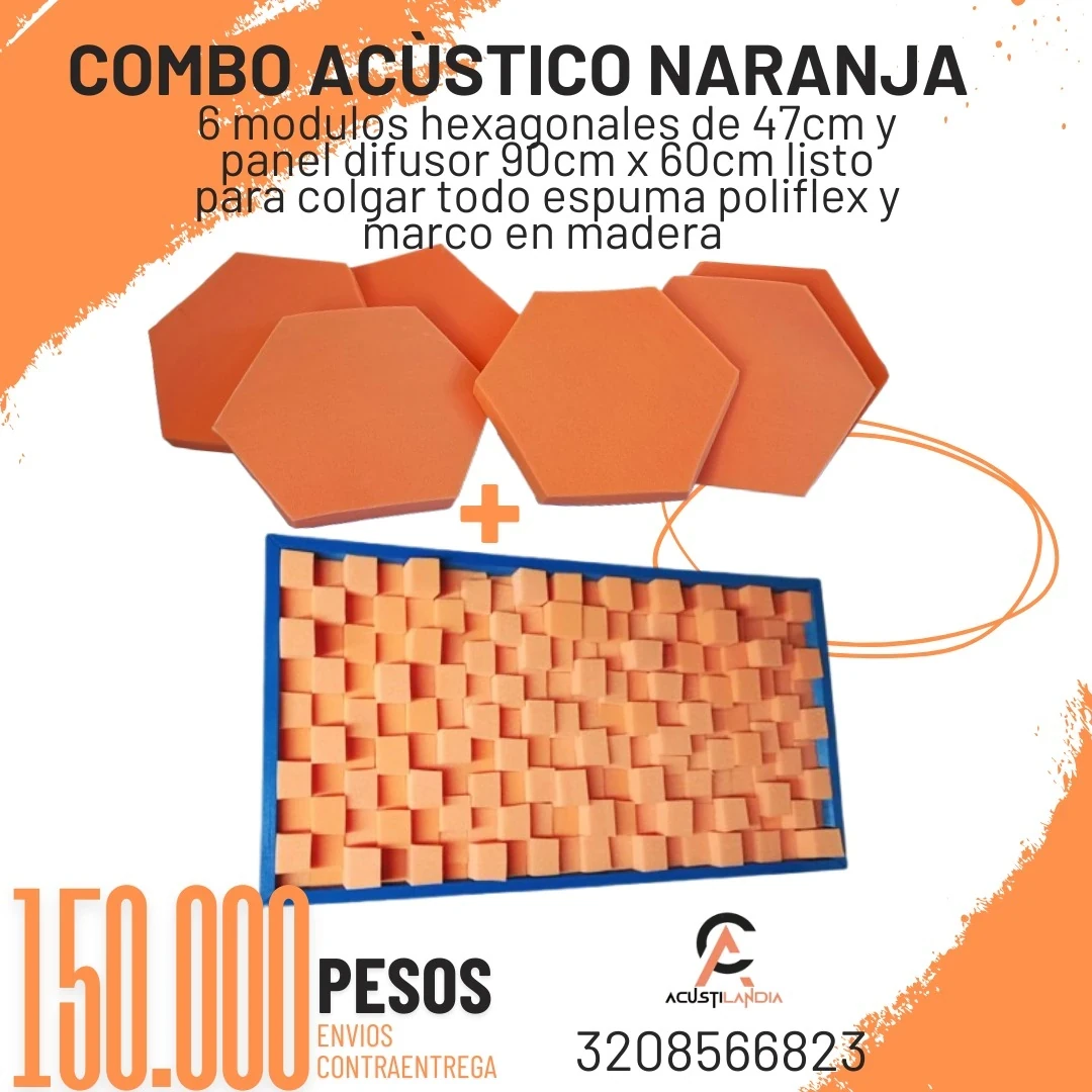 Combo acústico naranja