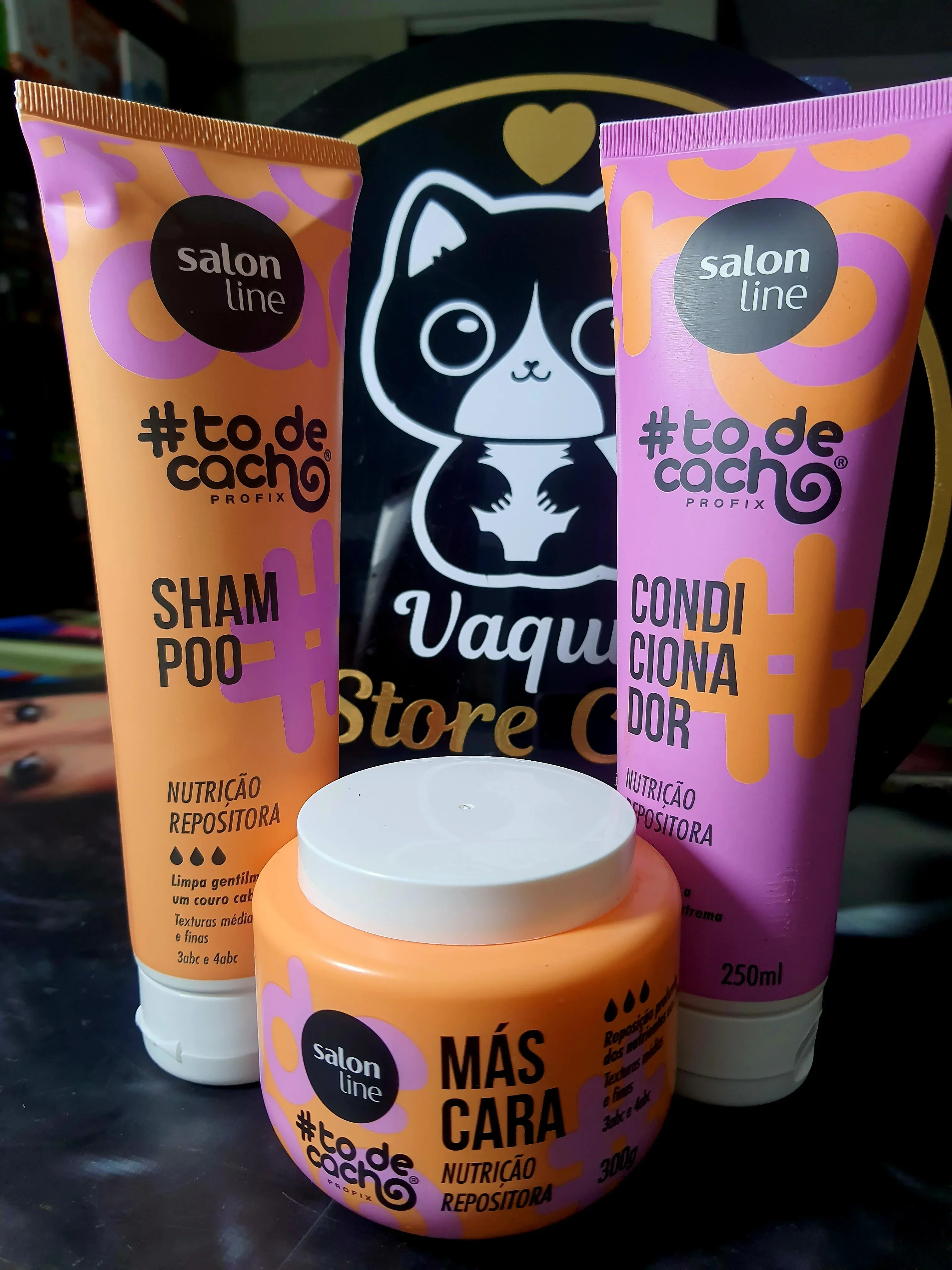 Kit Shampoo  + Acondicionador + mascarilla nutrición repositora #to de cacho Salon Line 