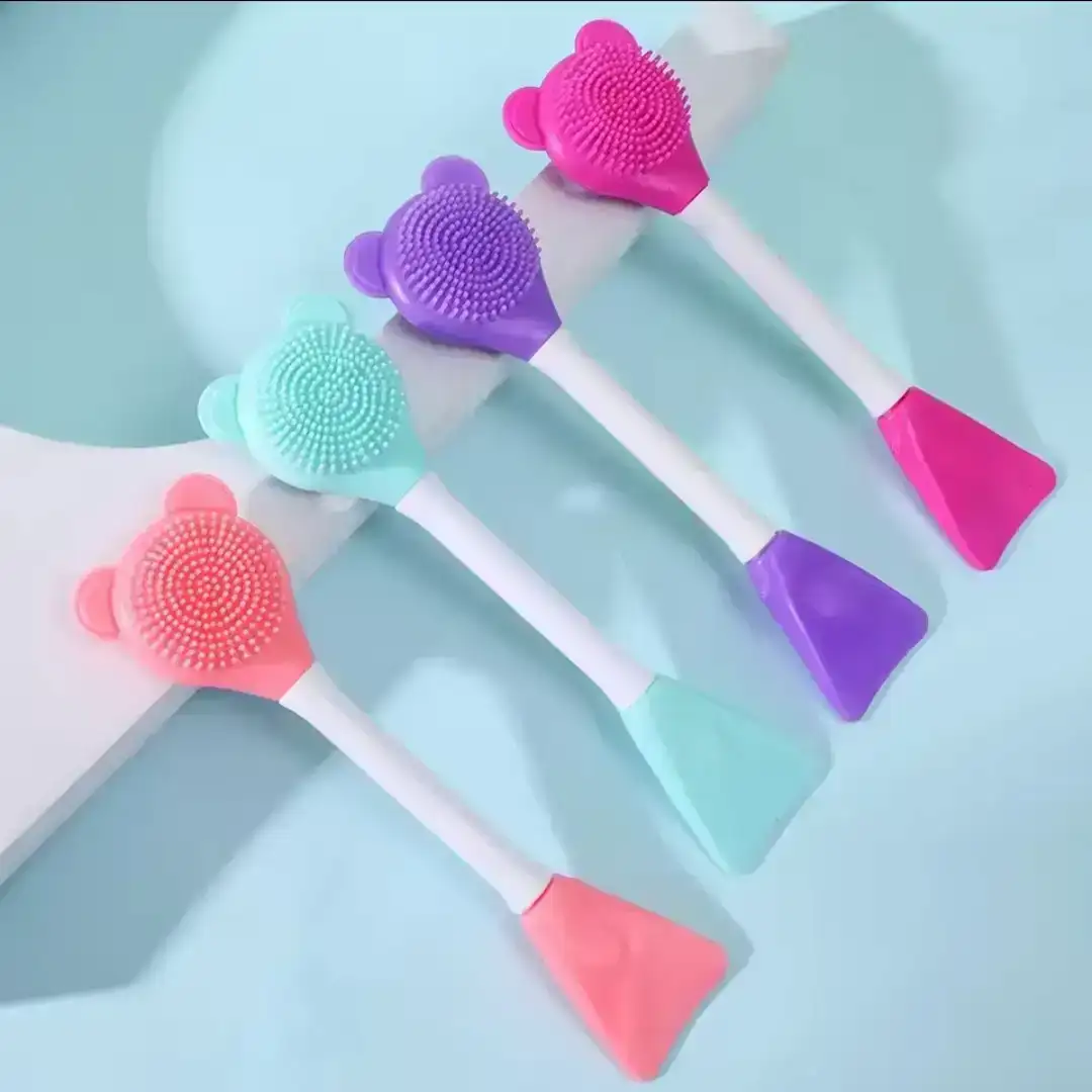 Brocha Doble Silicona para Aplicar Mascarilla