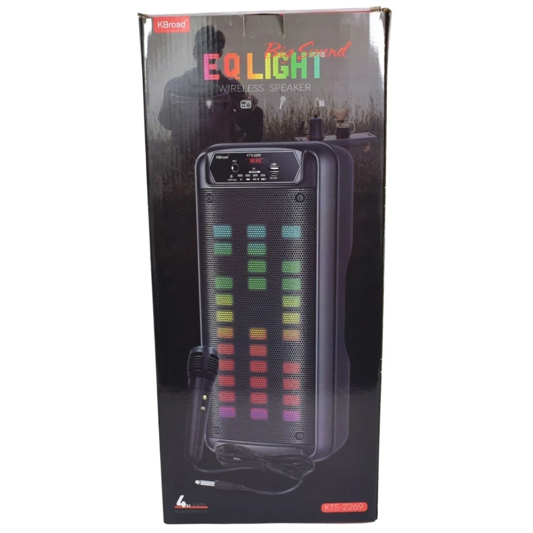 Parlante Bluetooth /41cm con Micrófono y Luces 2